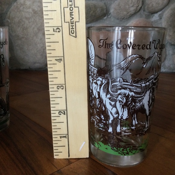 Vintage Hazel Atlas Mid Century Transportation Glasses Set of 6 - Picture 8 of 8